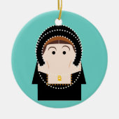 Anne Boleyn Keramisch Ornament (Voorkant)
