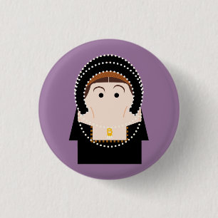 Anne Boleyn Ronde Button 3,2 Cm