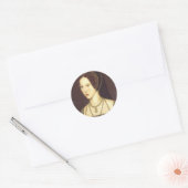 Anne Boleyn Ronde Sticker (Envelop)