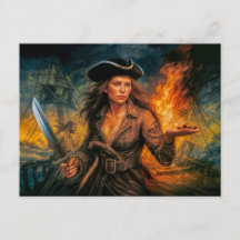 Anne Bonny Legendarisch Piratenportret