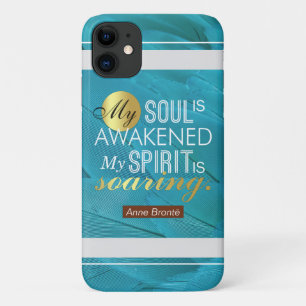 Anne Bronte Poem Quote - Mijn sol wordt wakker iPhone 11 Hoesje