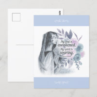 Anne Bronte Quote Mijn ziel is ontwaakt Floral