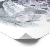 Anne Bronte Quote Mijn ziel is ontwaakt Floral Poster (Hoek)