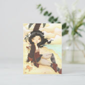 Anne - carte postale imaginaire fée pirate (Debout devant)