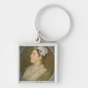 Anne Hogarth (1701-71), c.1740 (olie op canvas) (p Sleutelhanger