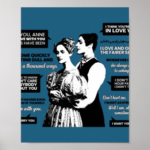 Anne Lister en Ann Walker Quotes Poster