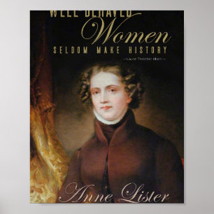 Anne Lister Gentleman Jack portret Poster