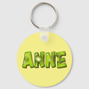 Anne Name Kiwi Ontwerp Sleutelhanger