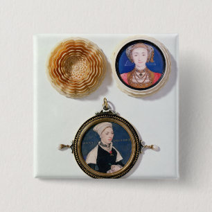 Anne of Cleves , 1539 en Jane Small Vierkante Button 5,1 Cm