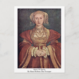 Anne of Cleves van Hans Holbein de Younger Briefkaart