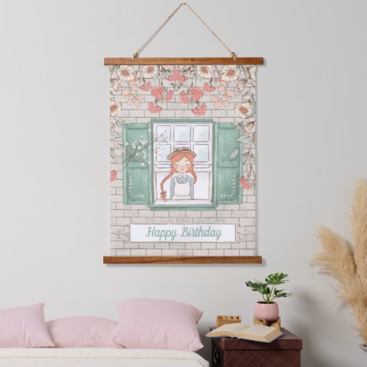 Anne of Green Gables Birthday Hanging Tapestry Hangend Wandkleed (Slaapkamer)