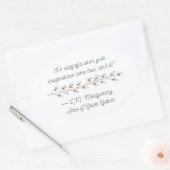 Anne of Green Gables Geïnspireerde Ovale Sticker (Envelop)