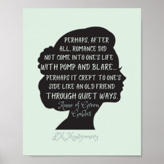 Anne of Green Gables groene liefdescitaat  Poster