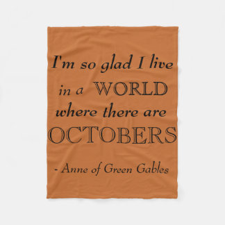 Anne of Green Gables Herfst Fleece Blanket