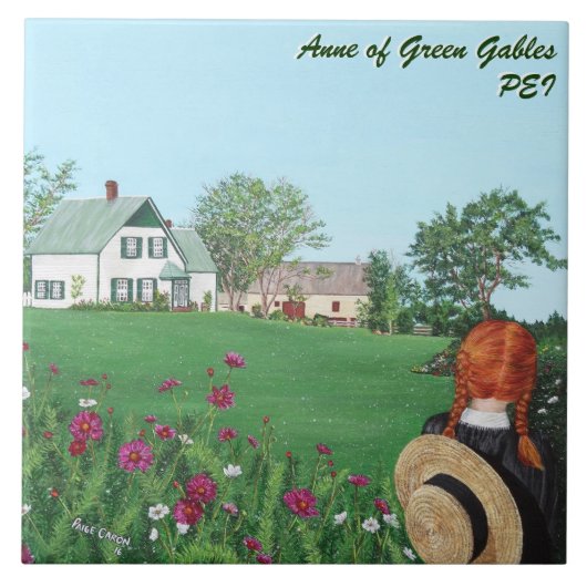 Anne of Green Gables Large Ceramic Photo Tile Tegeltje (Voorkant)