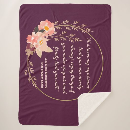 Anne of Green Gables Quote I - Schattigee stijl Sherpa Deken (Voorkant)