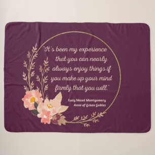 Anne of Green Gables Quote I - Schattigee stijl Sherpa Deken