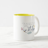 Anne of Green Gables Quote Tweekleurige Koffiemok (Voorkant rechts)