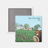 Anne of Green Gables Square Magnet Magneet (Voorkant / Achterkant)