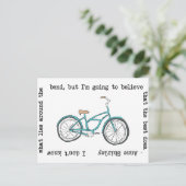 Anne Shirley- Fiets- Inspirerend Briefkaart (Staand voorkant)