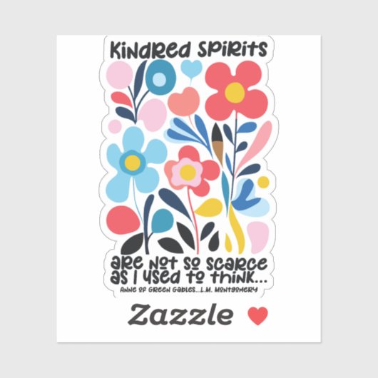Anne van Green Gables Kindred Spirits Sticker (Vel)