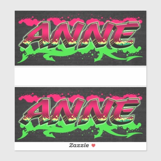 Anne Vorname Name Graffiti Aufkleber Sticker (Vel)