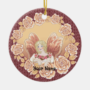 Anneau de fée en rose ornement de fée