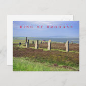 Anneau de la carte postale vue Brodgar (Devant / Derrière)