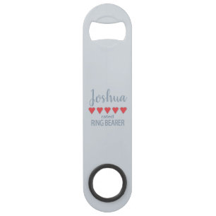 Anneau de porteur de cœur pour cortège de mariage 