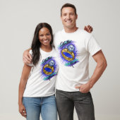 Anneau et dates de mariage Airbrush T-Shirt (Unisexe)
