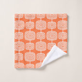 Anneaux atomiques du milieu du siècle Motif Abstra (Gant de toilette)