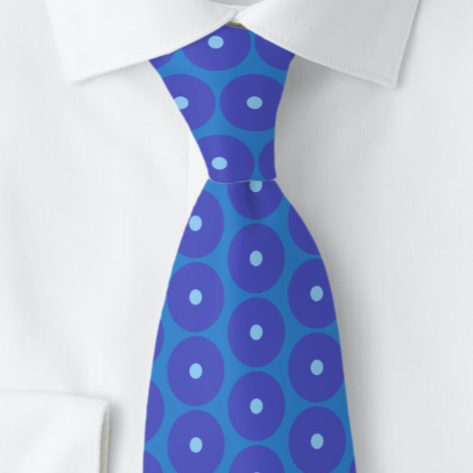 Anneaux Bleus Aqua. Col de cravate pour hommes