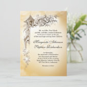 Anneaux d'amour vintages & cloches invitations de (Debout devant)