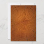 Anneaux d'arbre épousant des invitations (Dos)
