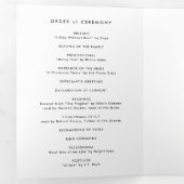 Anneaux d'argent moderne programme de mariage plié (Intérieur en premier)