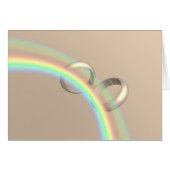 Anneaux de mariage d'arc-en-ciel (Devant horizontal)