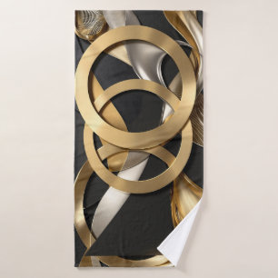 Anneaux d'or Art Abstrait - Design moderne de luxe