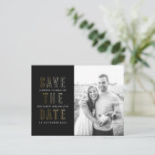 Anneaux d'or moderne Enregistrer la date Carte pos (Debout devant)