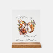 Anneaux et fleurs mariages (Recto)