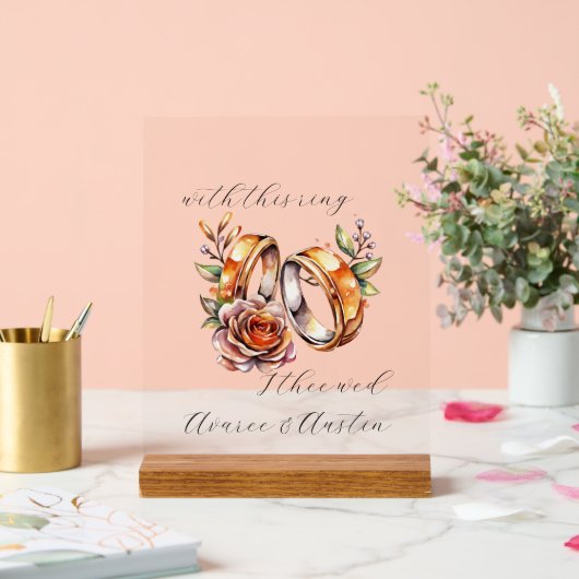 Anneaux et fleurs mariages (Mariage)