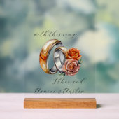 Anneaux et fleurs mariages (Neutre)