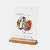 Anneaux et fleurs mariages (Angle)