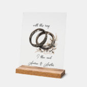 Anneaux et fleurs mariages (Angle)