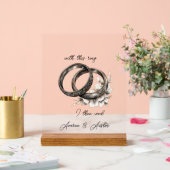 Anneaux et fleurs mariages (Mariage)