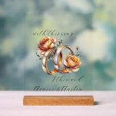 Anneaux et fleurs mariages (Neutre)
