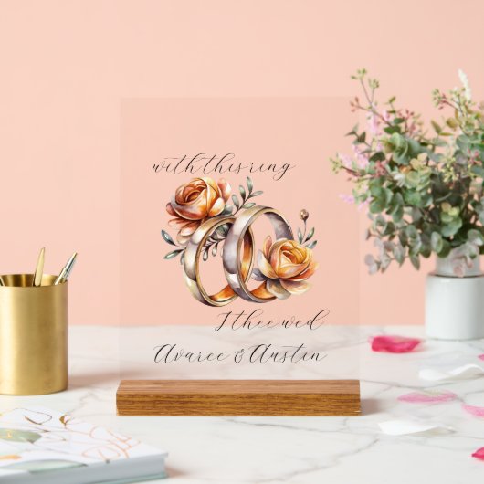 Anneaux et fleurs mariages (Mariage)