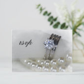 Anneaux et perles de Mariage de diamant Réponse du (Debout devant)