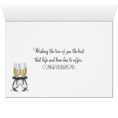 Anneaux mariages et Roses (Intérieur Horizontal (Bas))