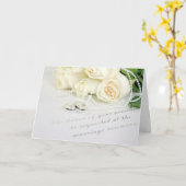 Anneaux mariages et Roses sur invitation (Fleur jaune)
