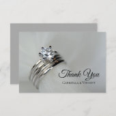 Anneaux mariages Merci de mariage (Devant / Derrière)